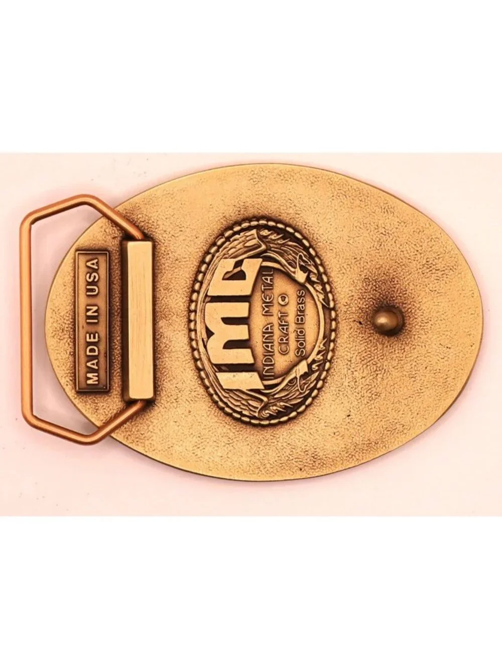Solid Brass Grizzly Bear Belt Buckle - Heirloom Accessory for Outdoor Lovers